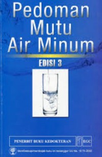 Pedoman Mutu Air Minum